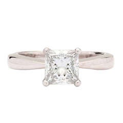 Solitaire Square Modified Brilliant Diamond Ring Solitaire Square Modified Brilliant Diamond Ring