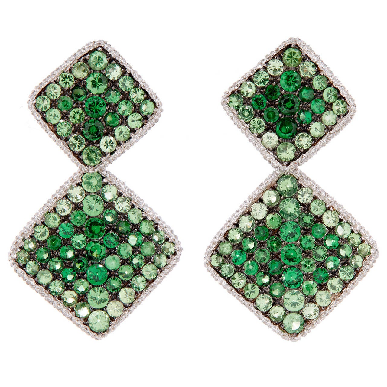 Salavetti Tsavorite Gold Earrings