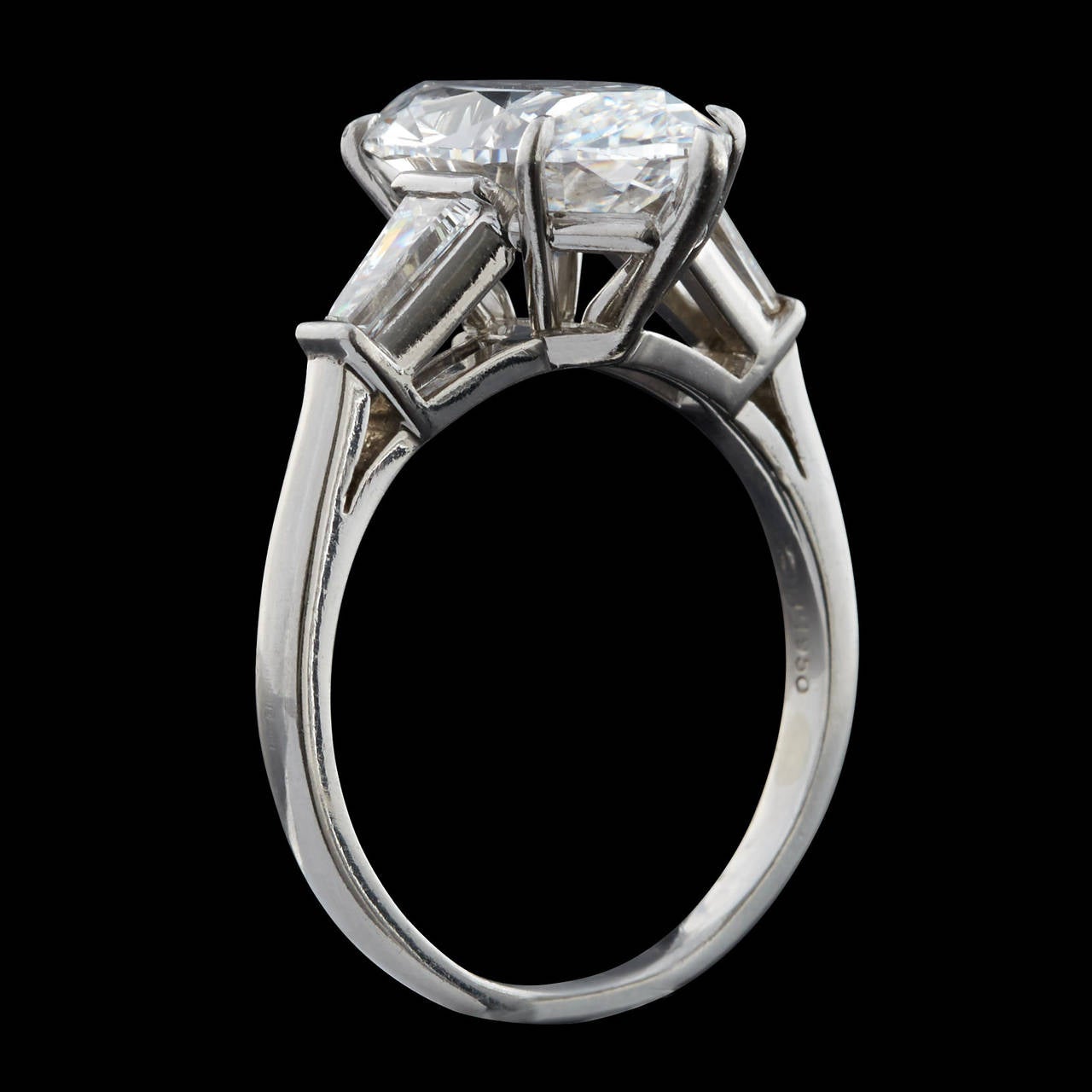 Women's 5.02 Carat GIA D Flawless Marquise Cut Diamond Platinum Engagement Ring