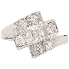 Diamond Art Deco Ring