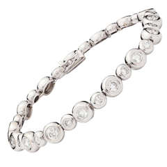 Bezel Set Diamond Bracelet