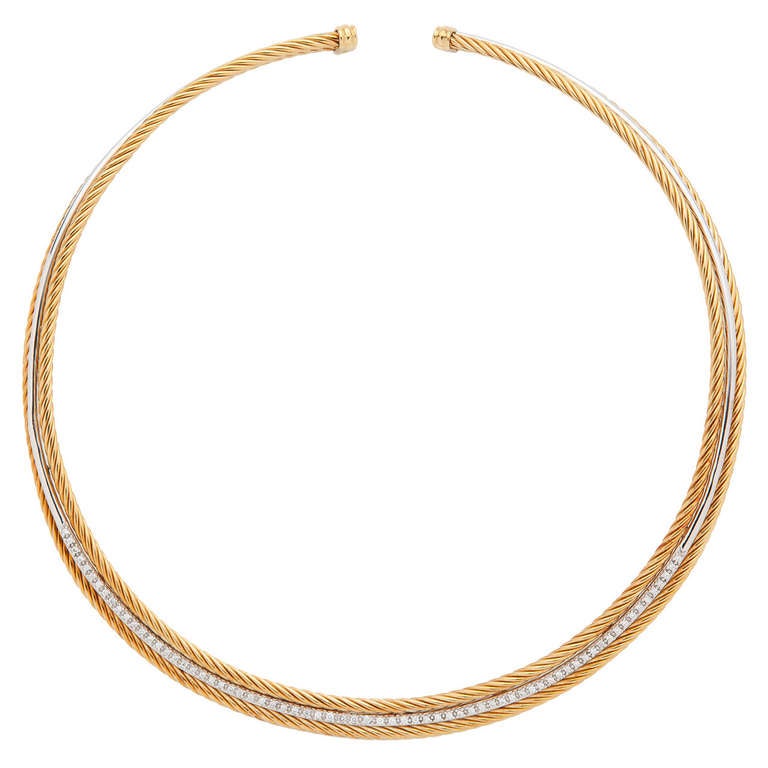 David Yurman Diamond Collar Necklace