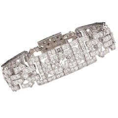 Antique Art Deco Mixed Cut Diamond Bracelet