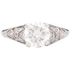 Vintage Old European Cut Diamond Filigree Ring