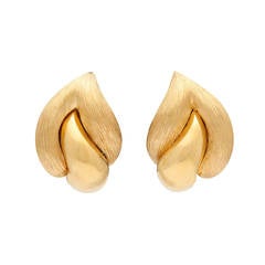 Henry Dunay Gold Teardrop Earrings
