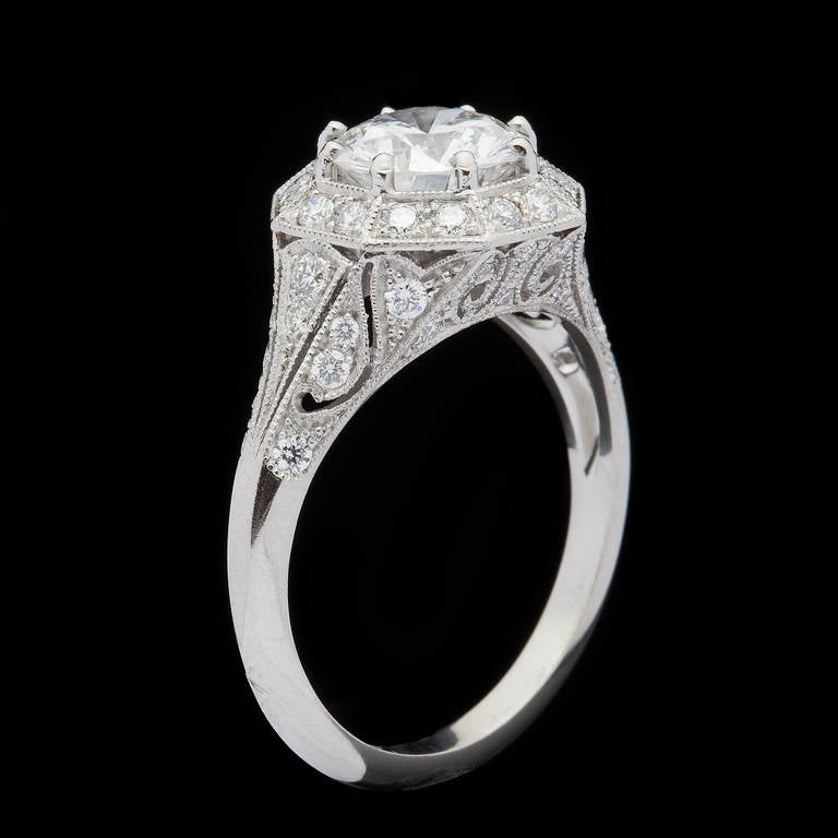 Women's Sebastien Barier Diamond Engagement Ring