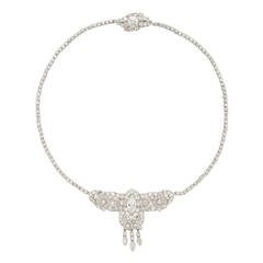 Art Deco Diamond Platinum Choker