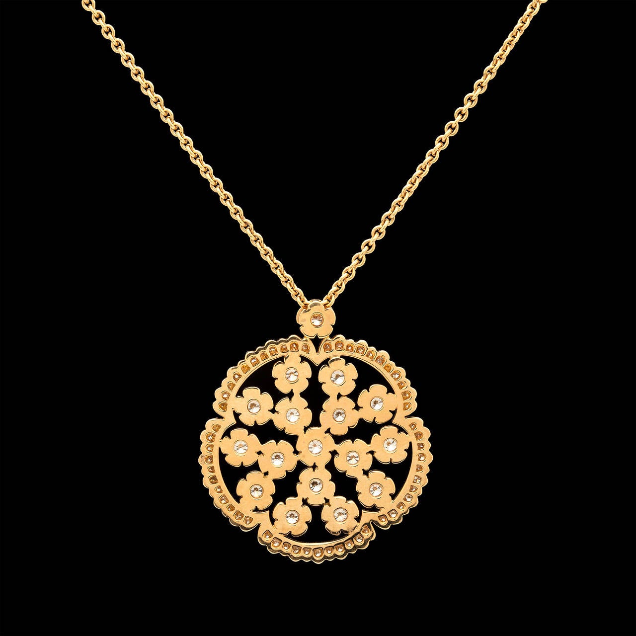 Louis Julian Et Fils Diamond Pendant Necklace In Excellent Condition In San Francisco, CA
