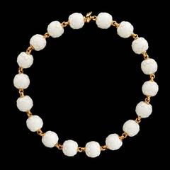 Bulgari Chandra Porcelain Bead Gold Necklace