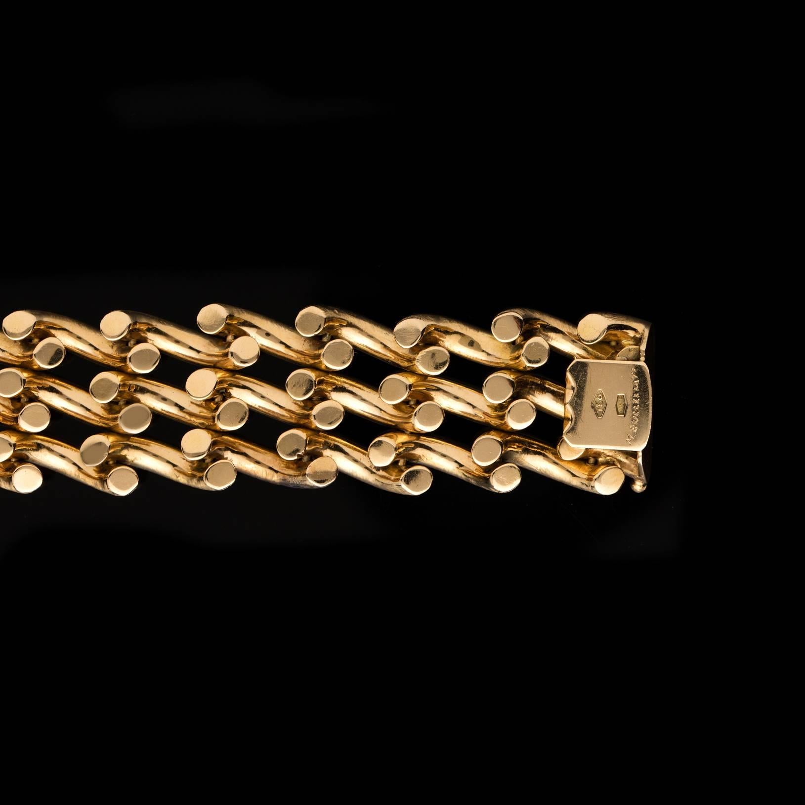 Buccellati Gold Twist Link Bracelet In Excellent Condition In San Francisco, CA