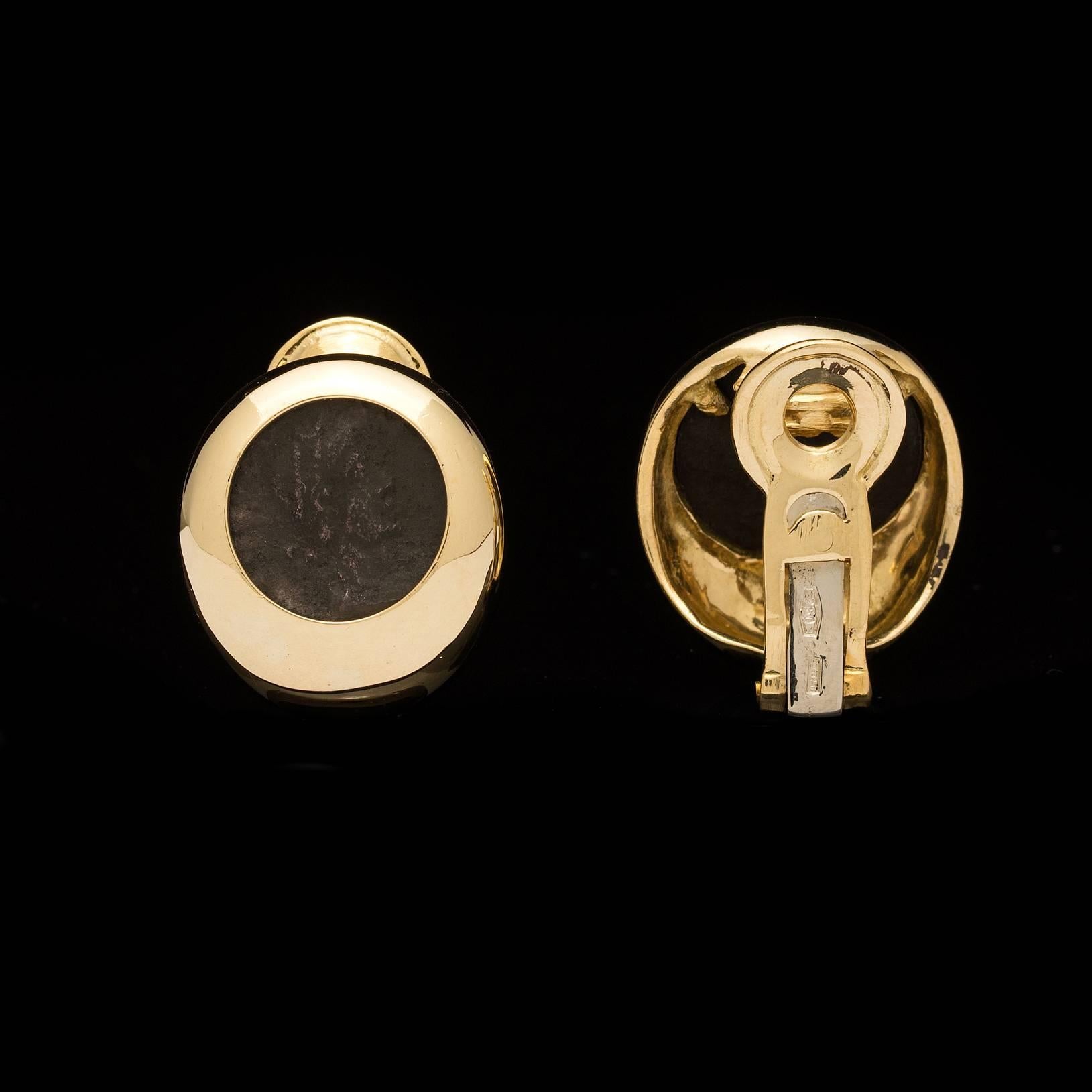 Women's Roman Coin Clip Earrings