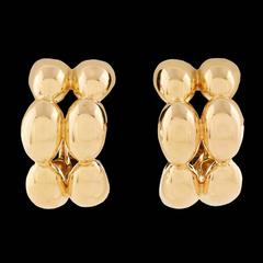 Chaumet Gold Half Hoop Earrings