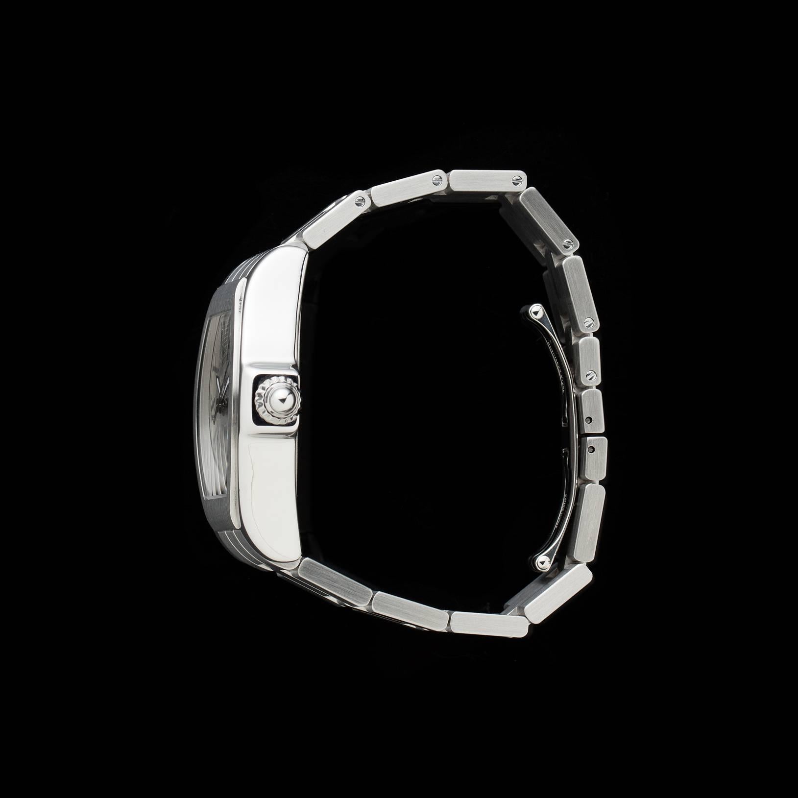Women's or Men's Cartier Stainless Steel Roadster “S” Automatic Wristwatch Ref W6206017 