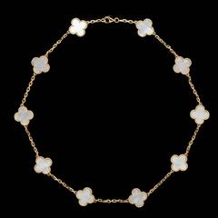 Van Cleef & Arpels Collier Alhambra 10 motifs de trèfle en nacre