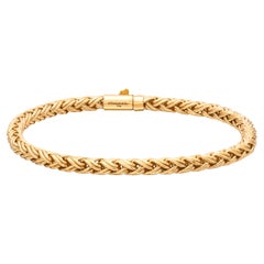 Tiffany & Co. 18k Gold Woven Wheat Chain Bracelet
