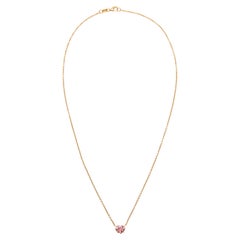 Charmant collier en saphir rose et or 18k