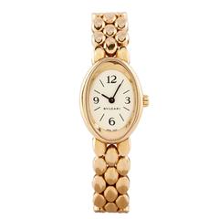 Vintage Bulgari Lady
s Yellow Gold Ovale Bracelet Wristwatch