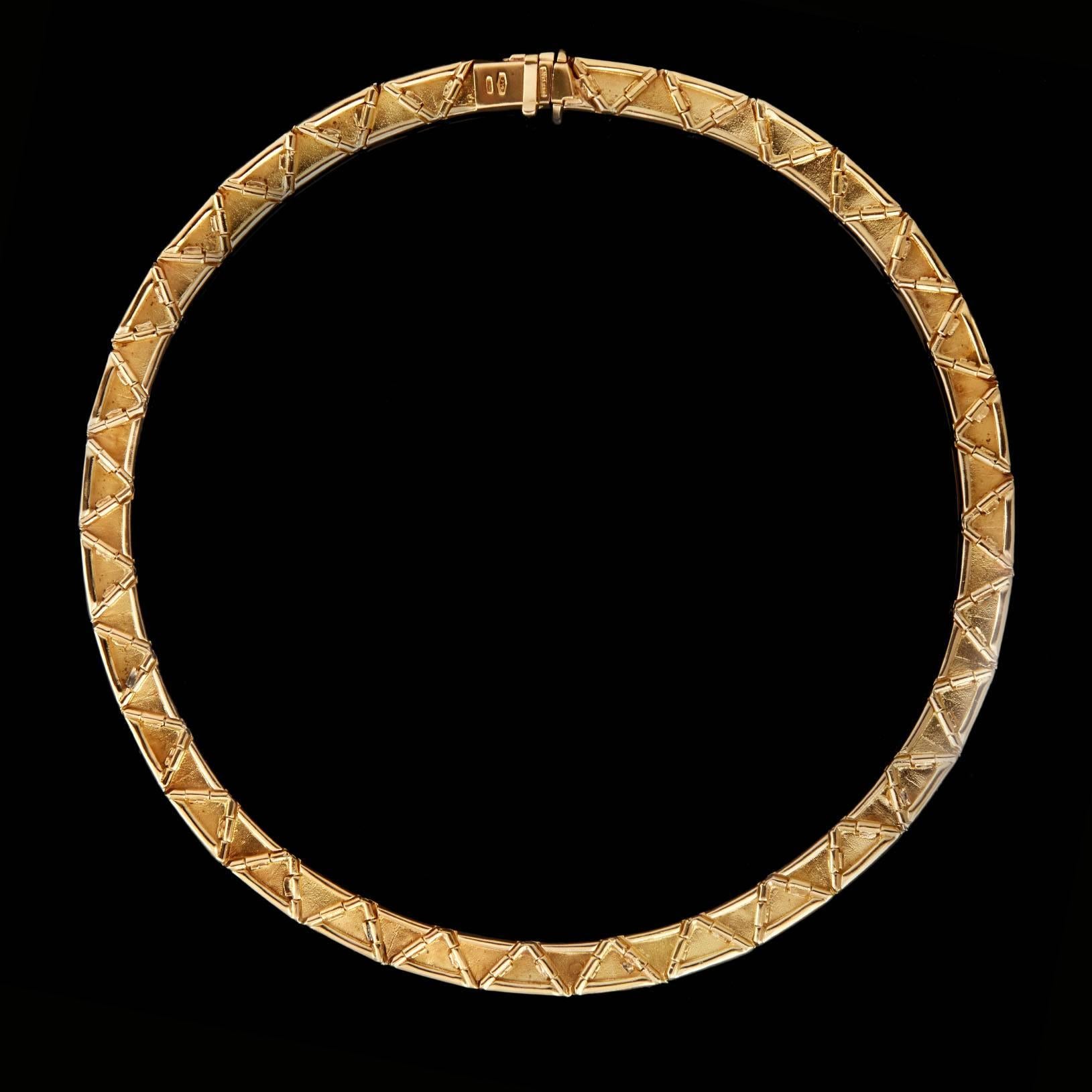 Bulgari Yellow Gold Choker Necklace In Excellent Condition In San Francisco, CA