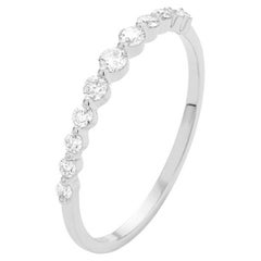 Anillo Mozafari Media Eternidad Diamante