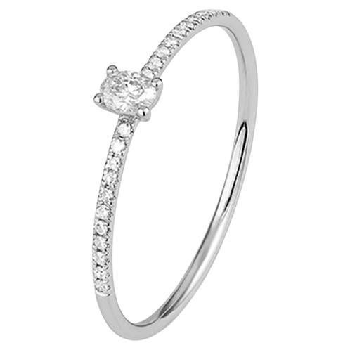 Anillo Mozafari de Diamantes Ovalados