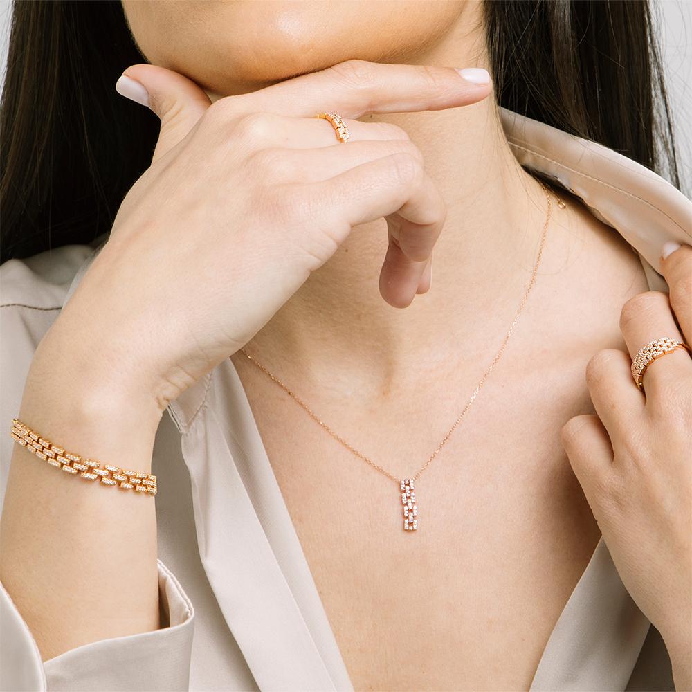 Artigiano Ciondolo a catena Mozafarian con motivo a diamante in vendita