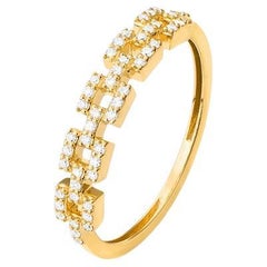 Mozafarian Geometric Design Diamond Ring in 18k Gold