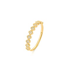Mozafarian Diamond Ring in 18k Yellow Gold