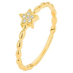 Mozafarian Beaded Star Ring with Diamonds