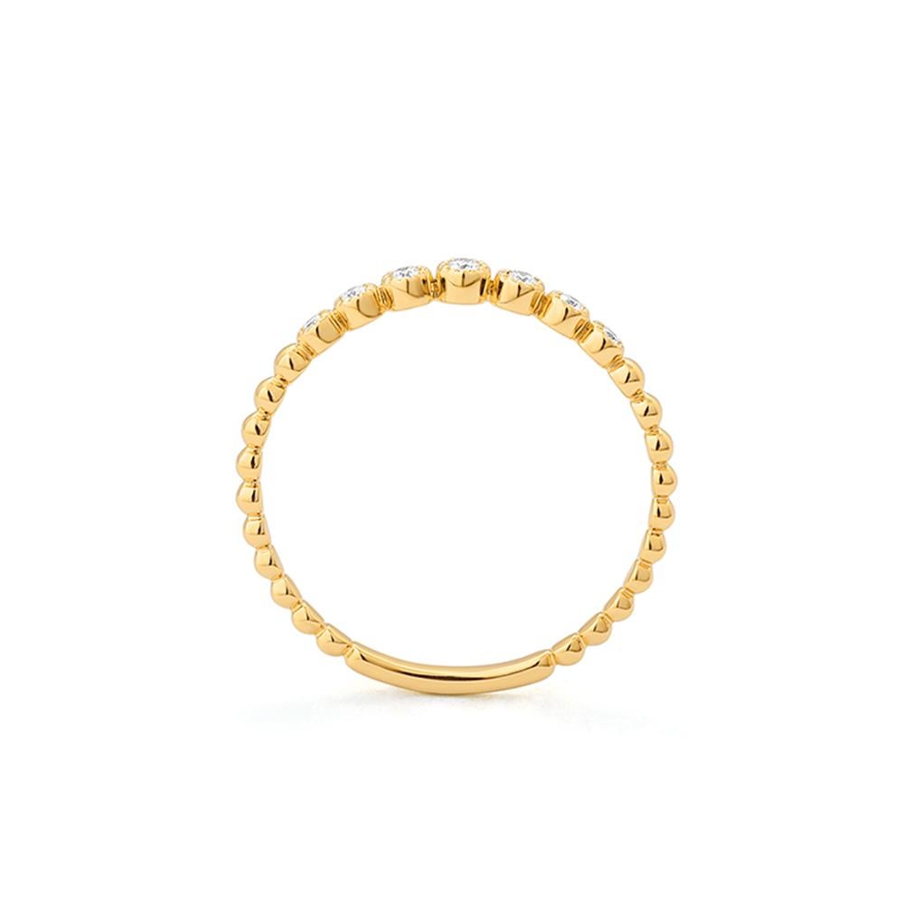 Mozafarian Beaded Diamond Ring (Kunsthandwerker*in) im Angebot