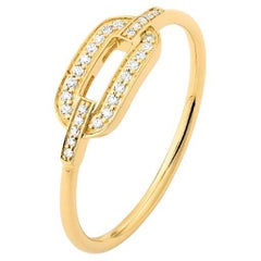 Mozafarian Diamond Geometric Ring in 18k Gold