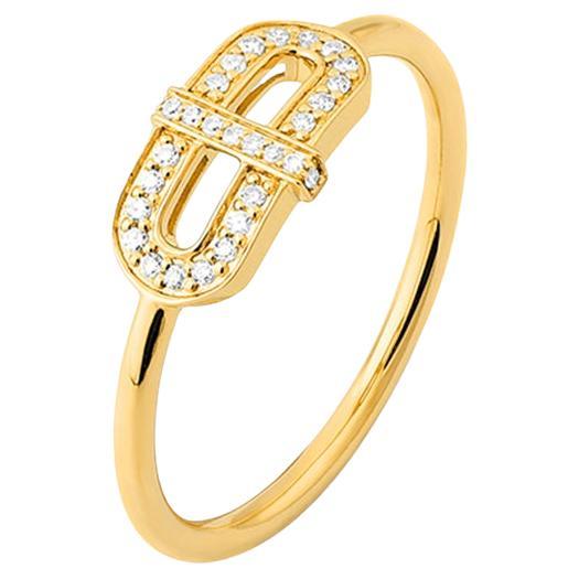 Anello geometrico con diamante Mozafarian