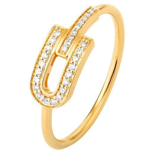 Anello geometrico con diamante Mozafarian
