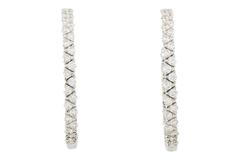 Garavelli Diamond Gold Hoop Earrings