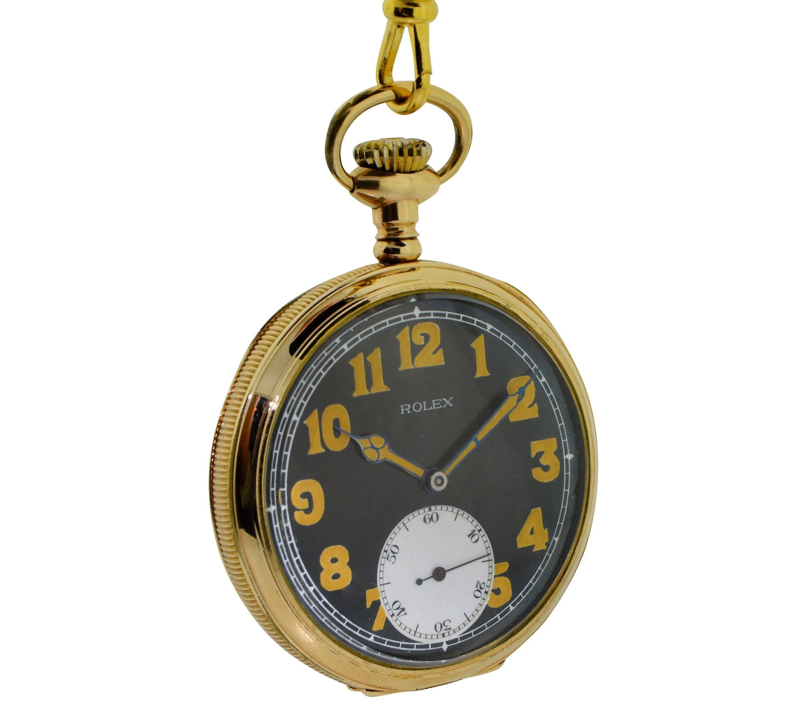 rolex military pocket watch