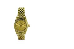 Rolex Ladies Solid Gold Oyster Bracelet Perpetual Wind Watch