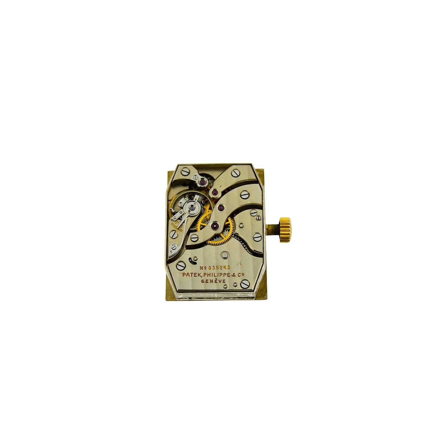 Patek Philippe Yellow Gold Art Deco Manual Wind Watch 1