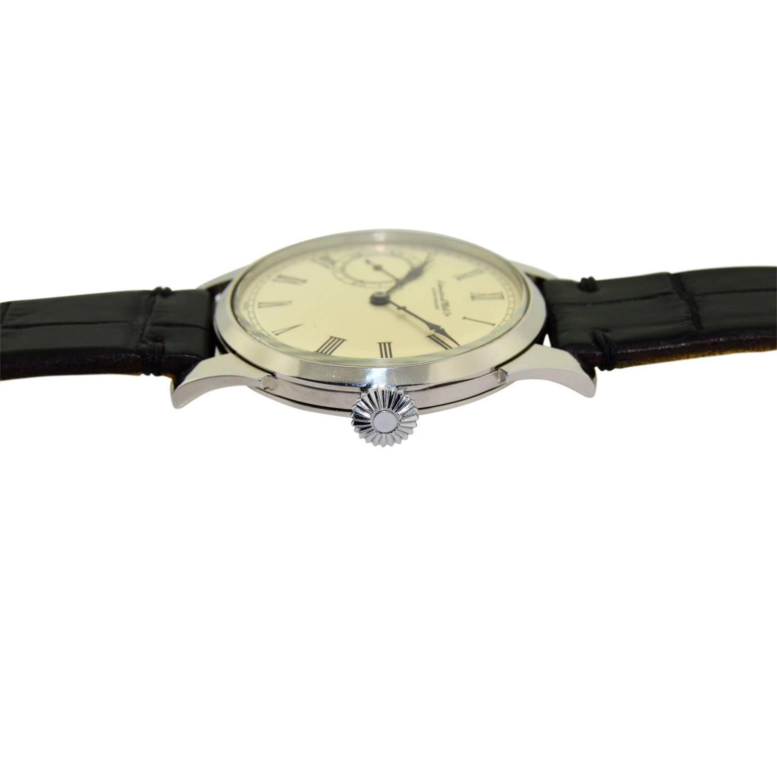 I.W.C. Schaffhausen Stainless Steel Oversized Pocket Watch 3