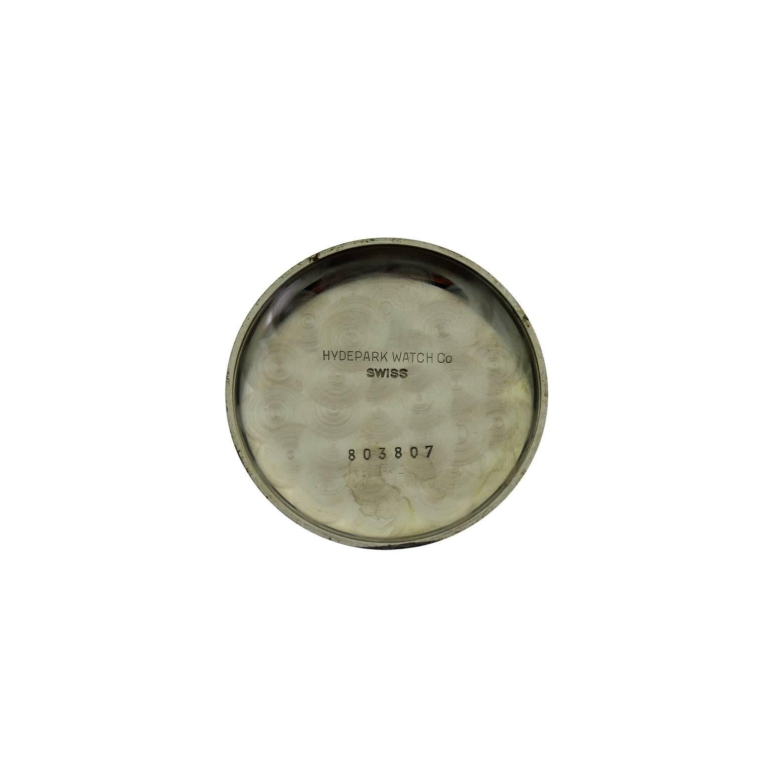 Women's or Men's Abercrombie and Fitch Stainless Steel Chronograph Manual Wristwatch, 1940s