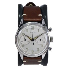 Turler Steel Chronograph Manual Rowing Competition Presentation Watch, 1953