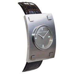 Pierre Cardin Montre de style moderne en acier inoxydable du mouvement Jaeger-LeCoultre