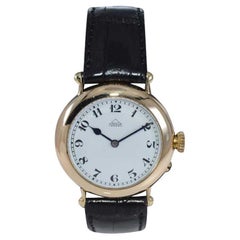 Antique Dent London 18kt. Gold Wrist Watch Made by Legendary Chronometer Maker from 1926
