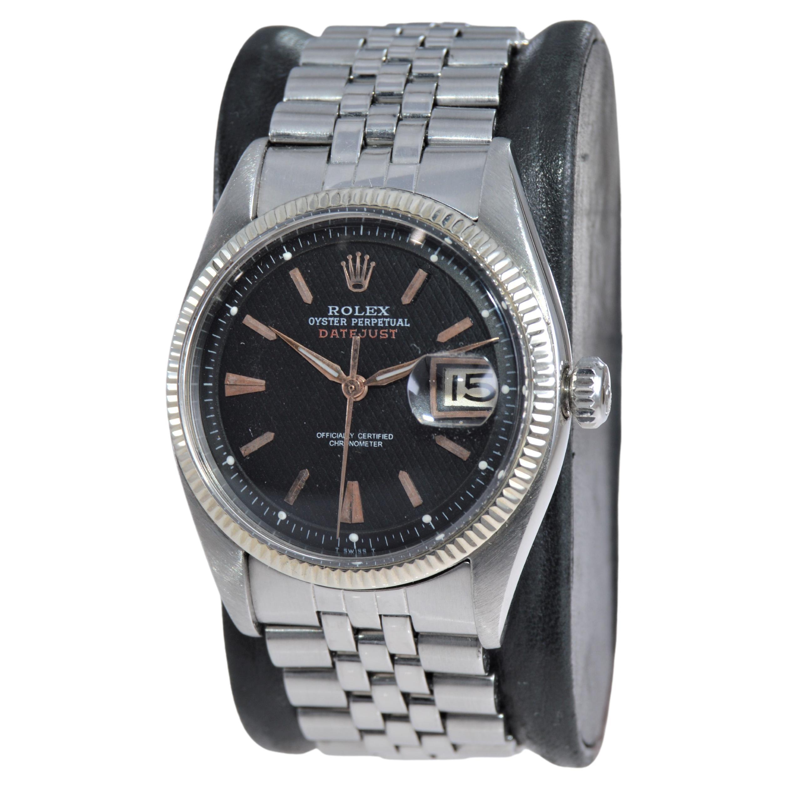 Rolex Edelstahl Früher und seltener „Big Bubble“ aus dem Jahr 1953 (Moderne)