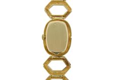 Cartier Lady's Yellow Gold Bracelet Wristwatch