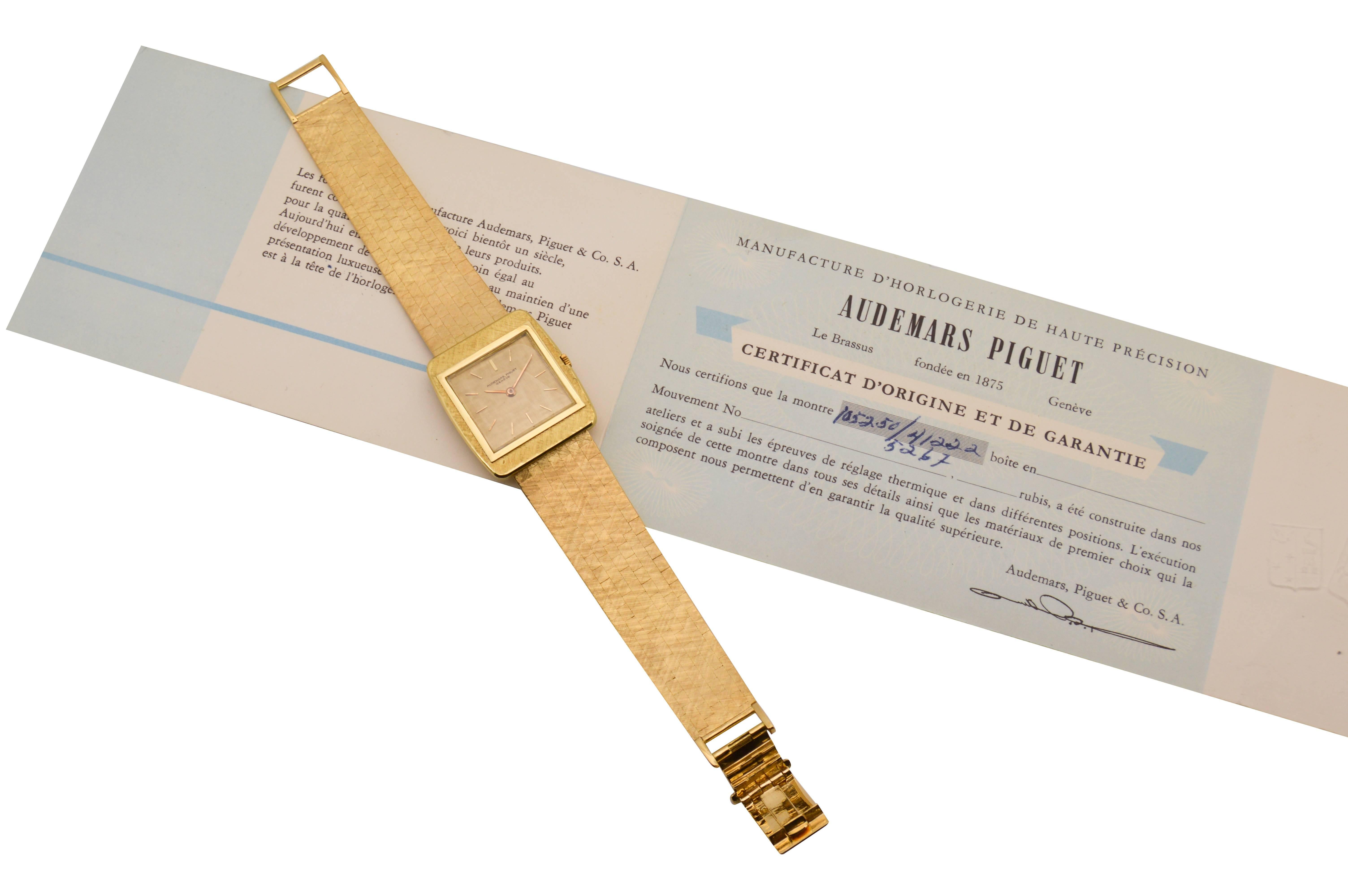 Audemars Piguet Yellow Gold Manual Dress Watch 2