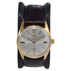 Retro Wittanauer Gold Filled Watch with Flawless Original Dial, 1960's