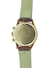 Breitling Yellow Gold Premier Three Register Chronograph Wristwatch