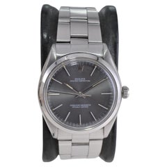 Rolex Steel Oyster Perpetual with Charcoal Dial, 1960's 