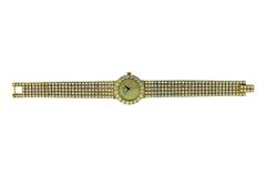 Piaget Ladies Yellow Gold Pave Diamond Watch In New Condition