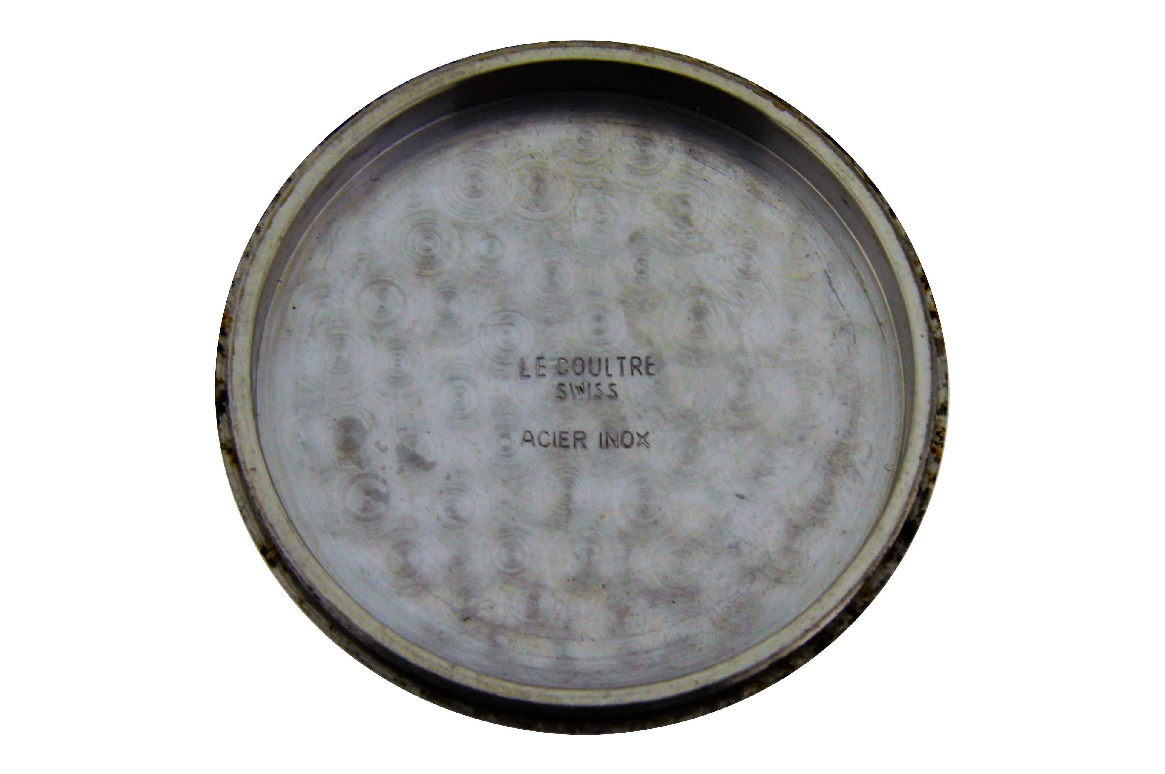 Le Coultre Chronograph Stainless Steel Wrist Watch 1
