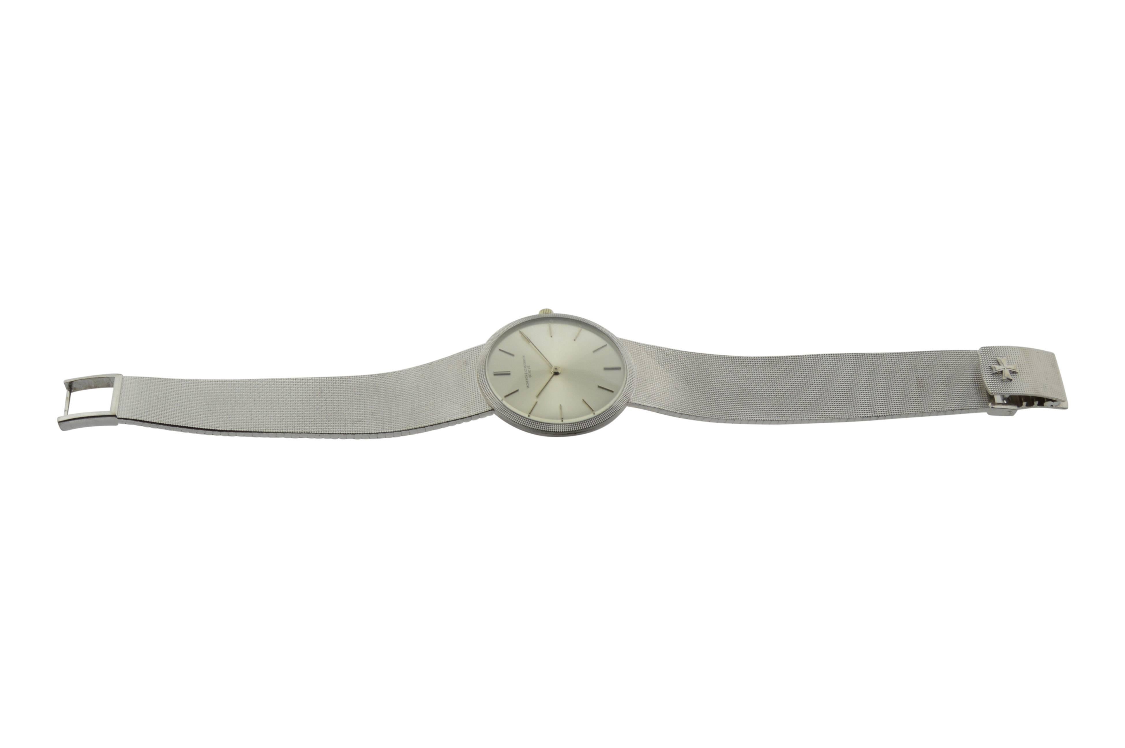 Vacheron & Constantin White Gold Dress Bracelet Watch For Sale 2